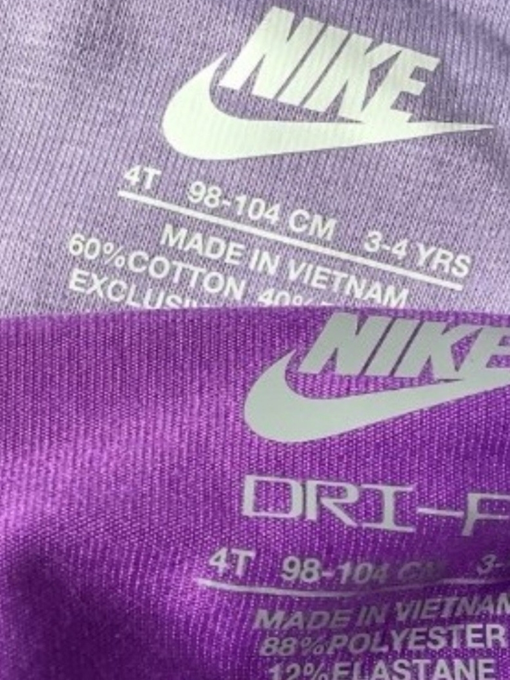 Nike Girls Lilac Floral Sweatshirt & Skort Set Size 4T(NWT)~PRICE IS FIRM~ - Picture 5 of 5